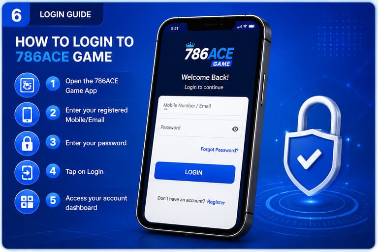 786ACE Game secure login guide for Android application