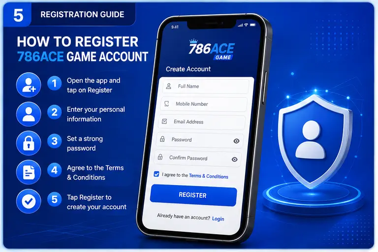 786ACE Game account registration guide for Android users
